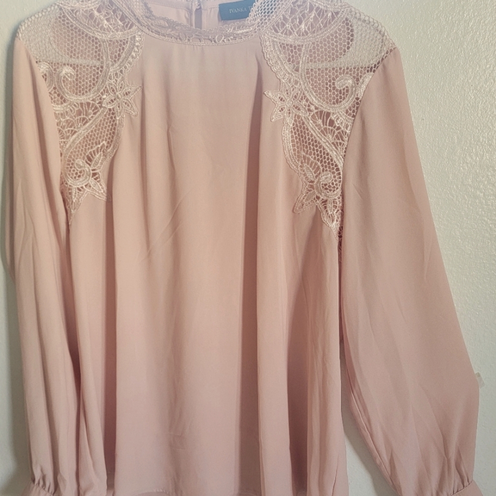Beautiful Peach Color Long Sleeve Top